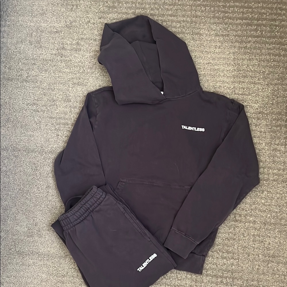 TALENTLESS Charcoal Hoodie and Joggers Set